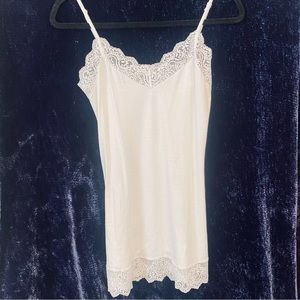 Only Hearts White Lace Slip Dress